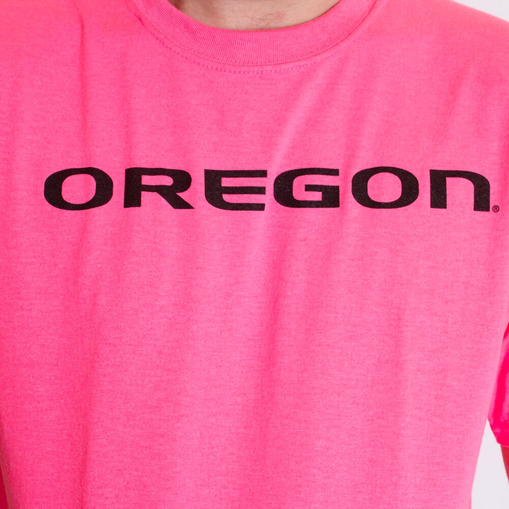 Oregon, McKenzie SewOn, Pink, Crew Neck, Men, Unisex, T-Shirt, 650807